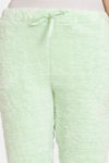 Zivame Fur Knit Poly Pyjama - Pastel Green — thumbnail 5